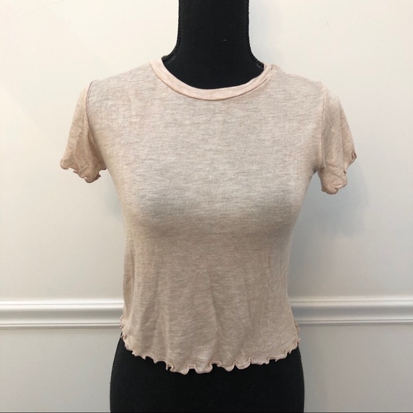 La Hearts Tops - ⭐️ 2/$10 NWT LA Hearts Lettuce Edge T shirt